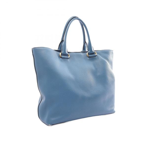 Prada Blue Bag Vit Daino Tote - Picture 1 of 7